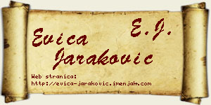 Evica Jaraković vizit kartica
